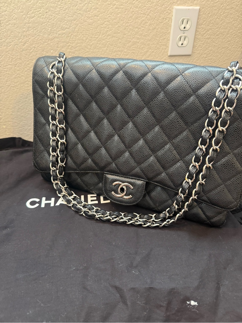 CHANEL classic single flap Chain Shoulder Bag